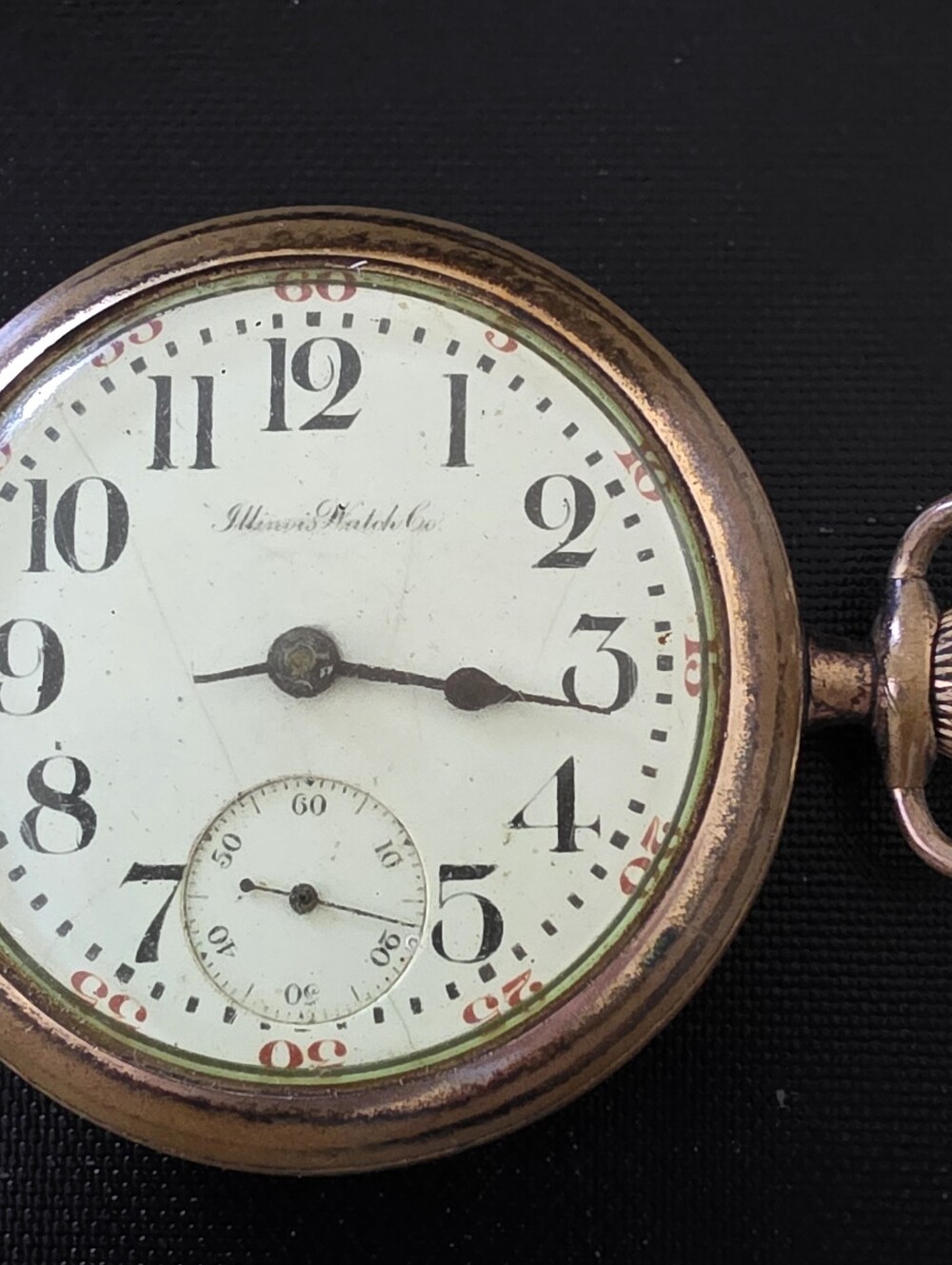 VTG Illinois 18s 17J Grade 69 Pocket Watch GF For Parts or Repair
